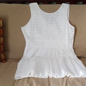 Summer fully lined white dress